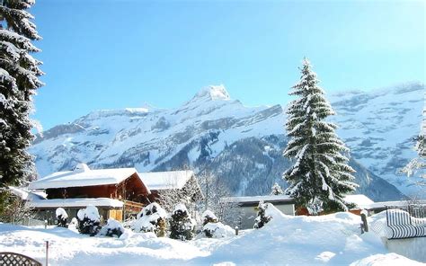 1080p Free Download Chalet On A Sunny Winters Day Mountain Chalet