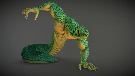 Snake Man D Model By Fweddy E Sketchfab