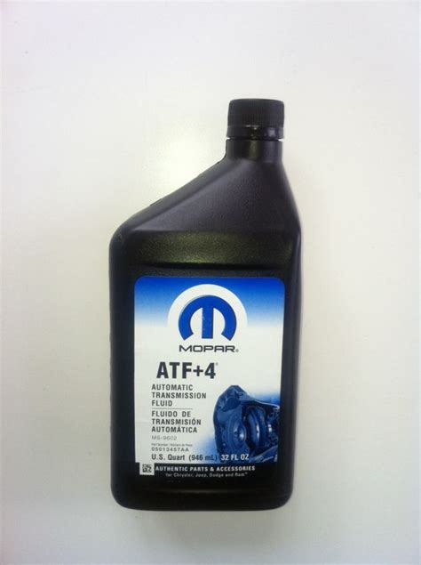 5013457aa Mopar Automatic Transmission Fluid Atf4