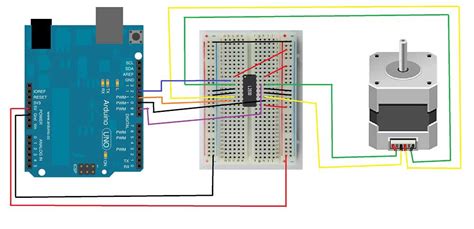 Run Stepper Motor By Using Arduino And L293d Ic