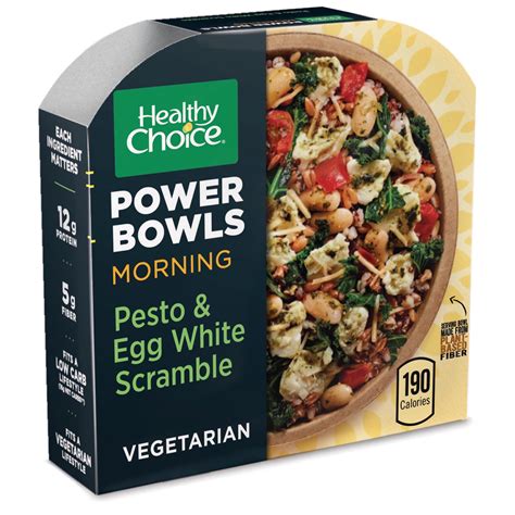Healthy Choice Power Bowls Pesto And Egg Scramble Vegetarian Frozen Meals