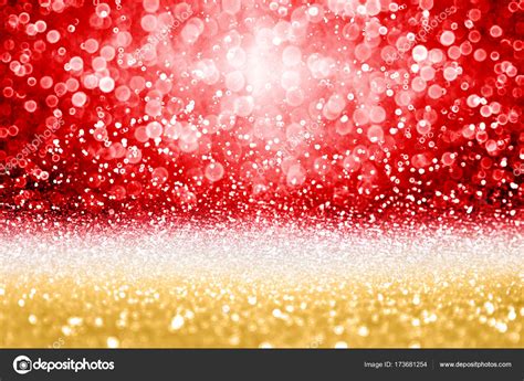 Red Gold Glitter Sparkle Background For Christmas Or