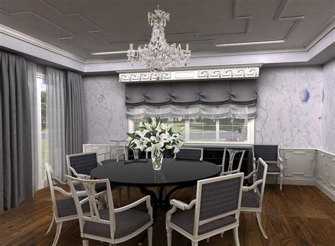 Larger dining rooms call for more refined dining room sets that set the tone for the rest of. Gray Dining Room - Transitional - dining room - Vallone Design