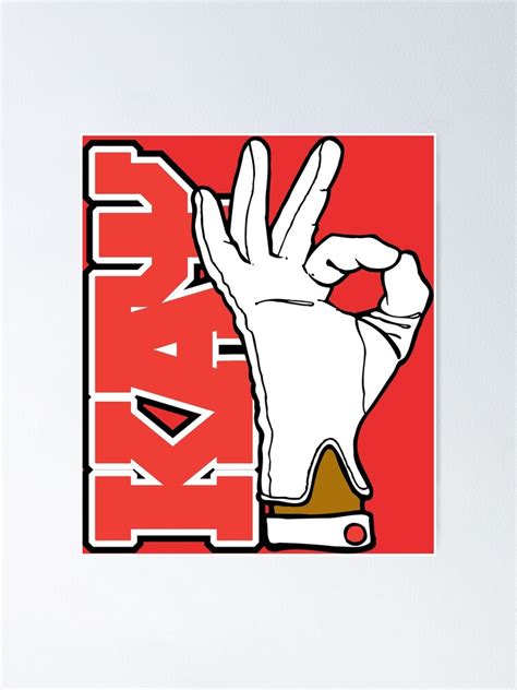 Kappa Hand Sign Poster For Sale By Hbcupride Redbubble