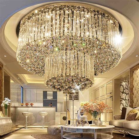 Luxury Crystal Lounge Ceiling Lights For Indroom Home Project Lighting