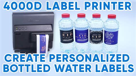 Bottled Water4000d Label Printer Create Personalized Bottled Water