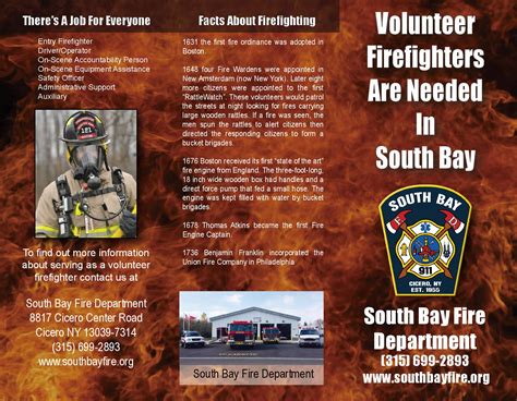 Volunteer Firefighter Recruitment Brocure Firefighters Needed 11