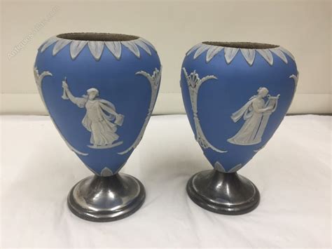 Antiques Atlas Antique Pair Jasperware Ceramic Vases