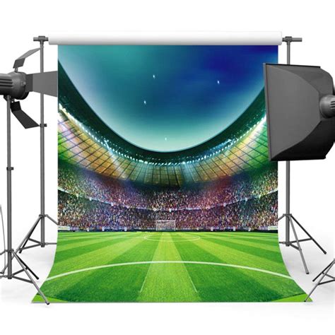 Abphoto Polyester 5x7ft Backdrops Modern Football Field Photography
