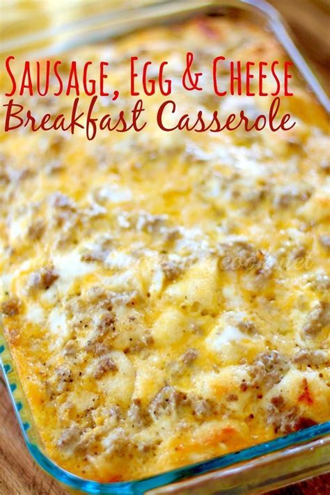 Sausage Egg Cheese Biscuit Casserole Is The Ultimate Breakfast Its So