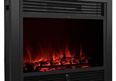 Xtremepowerus Electric Fireplace Insert Wremote And Timer 285″ 1500w