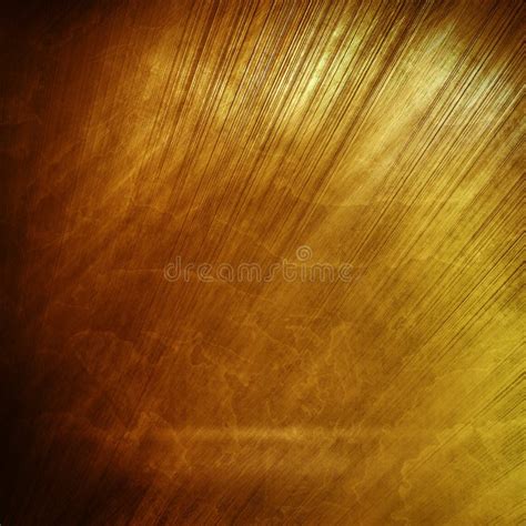 Old Gold Polished Metal Texture For Design Or Background Stock Image