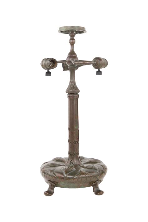 Decorated Library Table Lamp Base Tiffany Studios Ophir Gallery