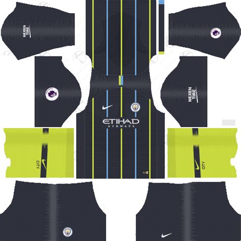 O manchester já conquistou muitos títulos. Manchester City Away Kit 2018-19 Dream League Soccer Kits ...