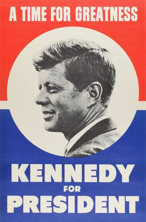 Jfk Kennedy élection Présidentielle Vintage Poster Wall Decor Etsy