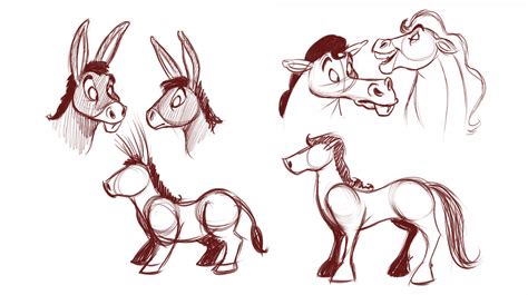 The trickiest part of his design is the ears but you can get 'em right with a bit of practice. How to Draw Cartoon Animals | CartoonSmart.com