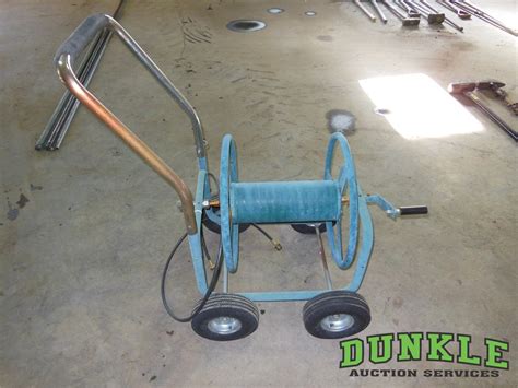 Dunkle Auction Services Portable Hose Reel Cart