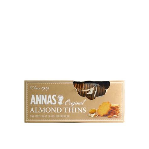 Annas Biscuits Original Almond Thins 150g Choithrams Uae