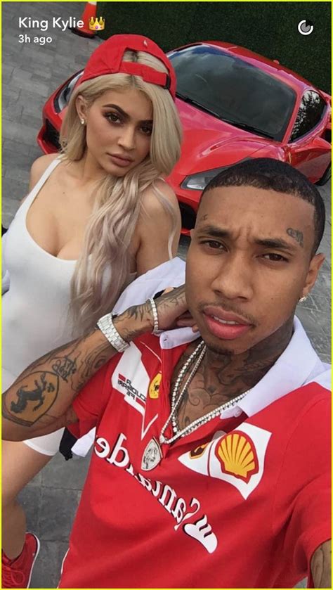 tyga and kylie jenner throw king cairo ferrari themed birthday party day after blac chyna has