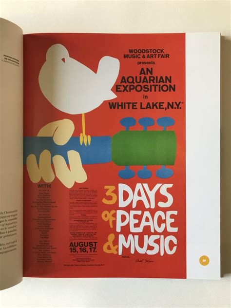 woodstock three days of peace and music beaux livre musique