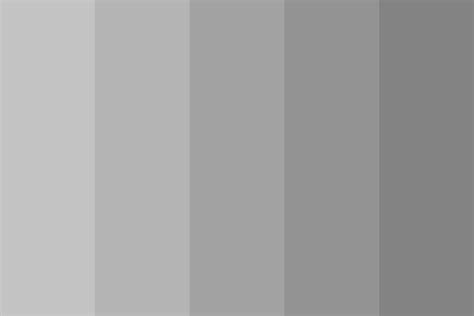 Different Shades Of Grey Color Palette