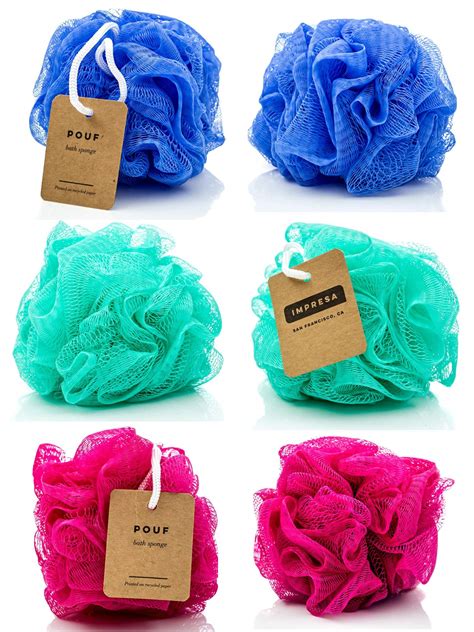 Buy 6 Pack Eco Friendly Loofahloofamesh Bath And Shower Sponge