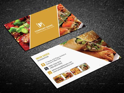 Restaurant Business Card Print Templates Graphicriver