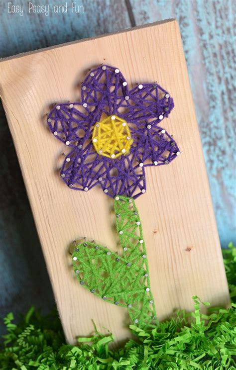 Flower String Art String Artwork For Young Ones Mobitool