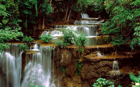 Time Lapse Photography Of Waterfalls Nature Waterfall Hd Wallpaper