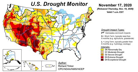 Us Drought Monitor Update For November 17 2020 National Centers