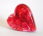 Art Glass Heart item B92 | Etsy | Glass art, Glass heart, Glass