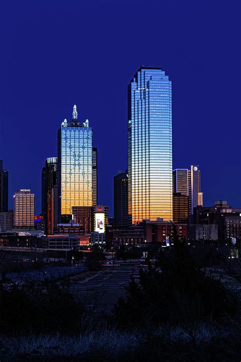 2 Of The Tallest Buildings In Dallas Texas Photograph By David Ilzhoefer