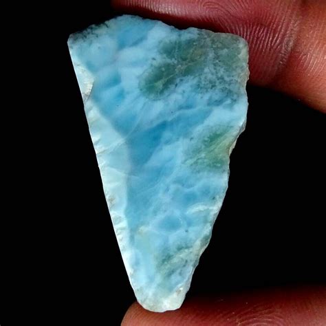 Natural Dominican Republic Larimar Rough Untreated Loose Gemstones Tc74