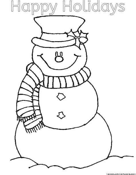 Happy Holidays Coloring Pages Part 2