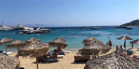 Psarou Beach Mykonos Exklusiver Strand 2023