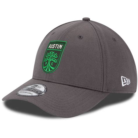 Mens Austin Fc New Era Gray Team Logo 39thirty Flex Hat