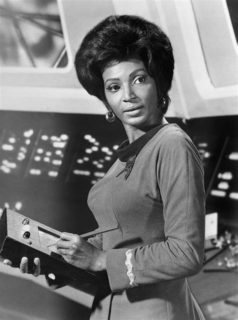 Nichelle Nichols In Her Role As Communications Officer Lt Uhura On The