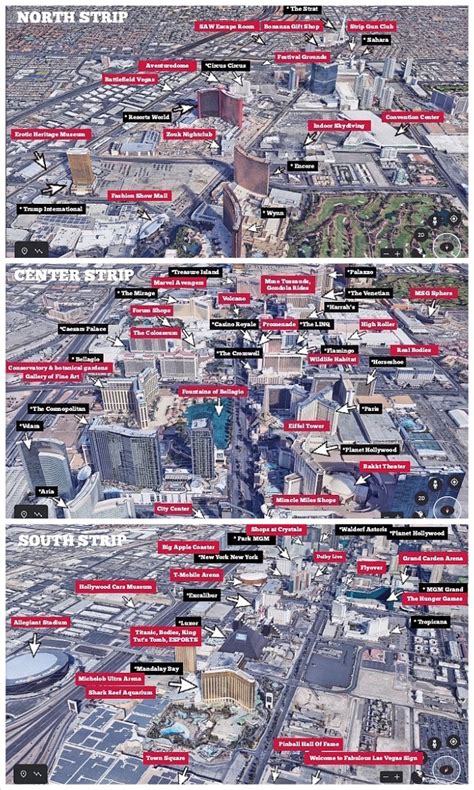 Las Vegas Strip Map Top Attractions And Things To Do In 2024
