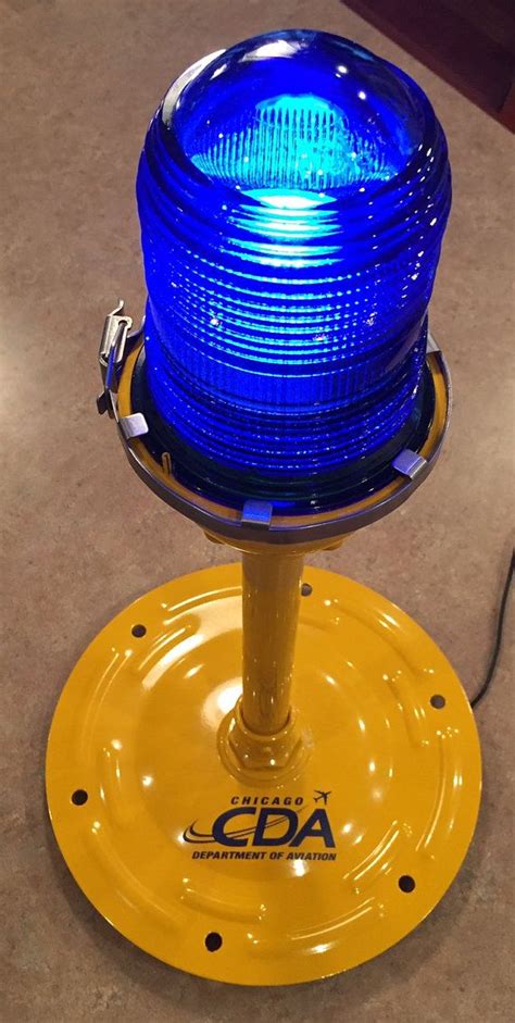 Airport Taxiway Light Lamp Blue Genuine Etsy Lamp Light Lamp Blue