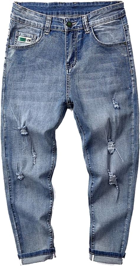Jeans Para Hombres Stretch Denim Pantalones Masculino Otoño Recto Streetwear Moda Retro Slim Fit