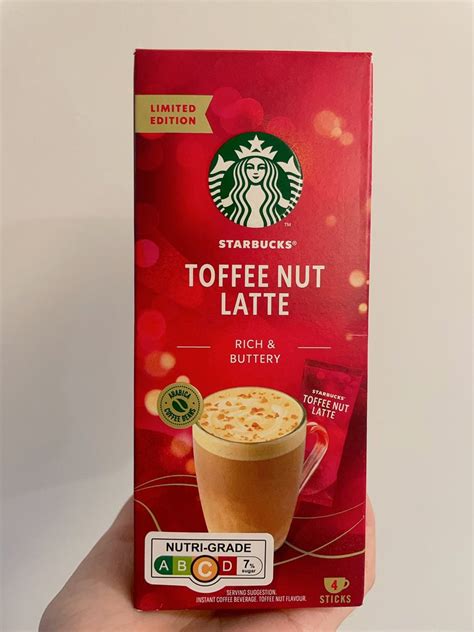 Starbucks Limited Edition Toffee Nut Latte Food Drinks Beverages On