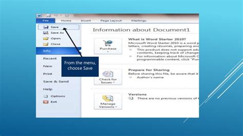 How To Save A Document In Word Computer