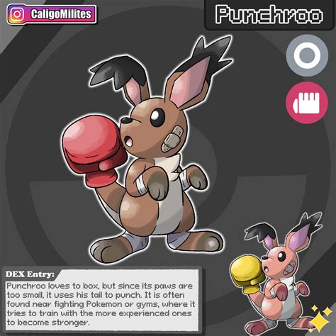 Punchroo The Kangaroo Pokemon By Caligomilites On Deviantart