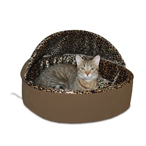 Kandh Manufacturing Thermo Kitty Bed Deluxe Hooded Cat Bed 4 Watts