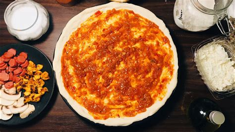 ගෙදරදීම පීසා සෝස් හදමු Pizza Sauce Recipe Youtube