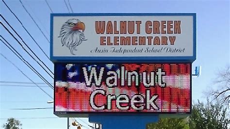 Walnut Creek Elementary Texas Custom Signs