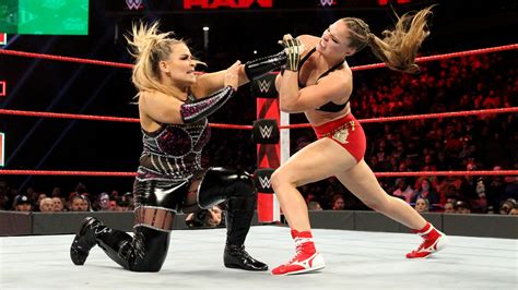 Raw Womens Champion Ronda Rousey Def Natalya Wwe
