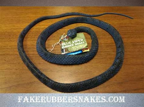 48 Inch Blue European Viper Fake Rubber Snake