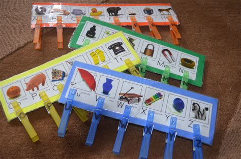 Clothespin Letter Match Improve Fine Motor Skills And Match Letters
