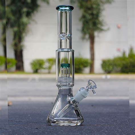 Super Thick Inch Bong Matrix Water Pipe Clear Glass Mm Beaker